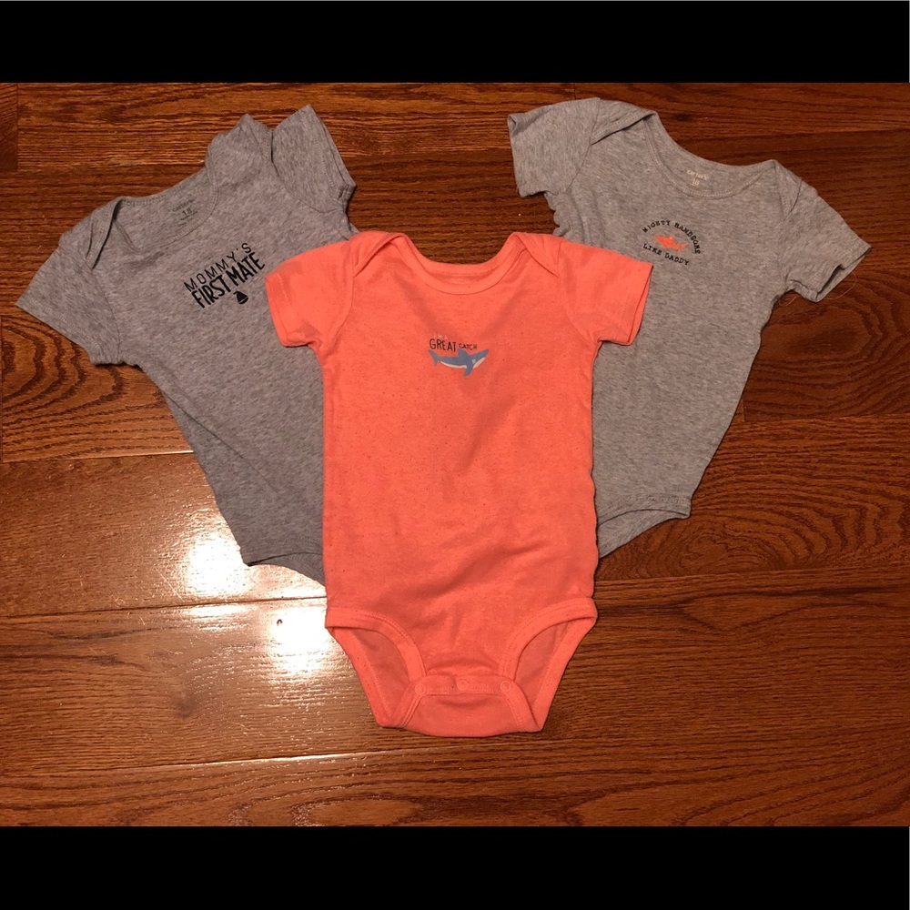 Carter’s Baby Boy Shark Onesies